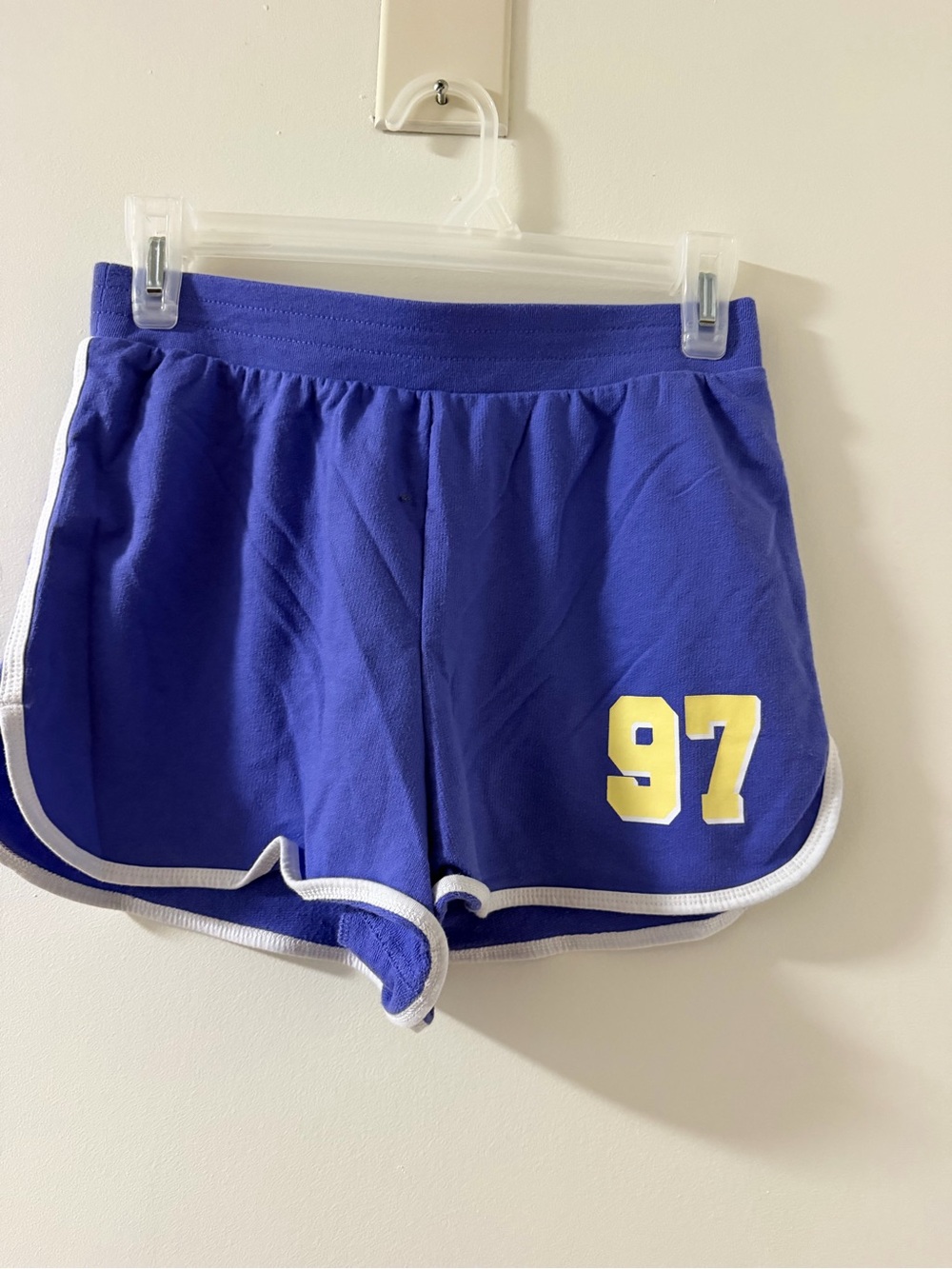 No Boundaries Royal Blue Athletic Shorts with Yellow 97